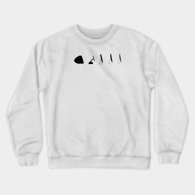 THE EVOLUTION (BLACK) Crewneck Sweatshirt by encip